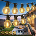 50FT Outdoor String Lights with Remote, Waterproof Connectable Dimmable G40 Patio Lights with 20+1 Shatterproof Edison LED Bulbs Plug in, Hanging Light for Outside Backyard Deck Garage Decor by Ccinny