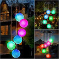 Solar Wind Chimes Color Changing,Crystal Ball Wind Chimes,Solar Powered Wind Chimes for Outside,LED Mobile Hanging Wind Chime,Outdoor Waterproof Wind Bell Light for Patio Yard Garden Home Decoration by Unknown
