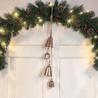 Handmade Farmhouse Vintage Decorative Bells, Hanging Witches Bells for Protection, Cow Bell Wind Chime for Outdoor Garden, Door Knob Bell for Door Opening, Witchcraft Christmas Wreaths Ornament Decor - Image 4