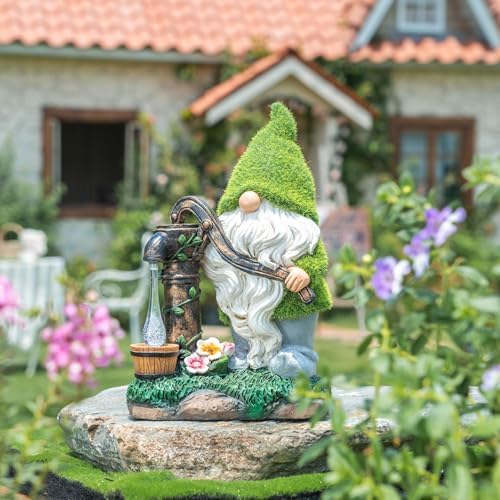 TERESA'S COLLECTIONS Garden Gnomes Decor with Solar Lights10 - Image 4