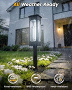VOLISUN Solar Pathway Lights,8 Pack LED Solar Lights Outdoor Waterproof, Landscape Lighting,Cool White Color Solar Path Lights,Landscape Lights,Solar Garden Lights for Yard Lawn Driveway Walkway - Image 5