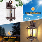 Bronze Dusk to Dawn Outdoor Lighting 18” Exterior Light Fixtures - Image 3