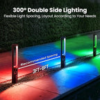 5W RGBW Landscape Pathway Lights with Connectors for Yard (4 Pack) - Image 4
