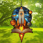 Book of Space and Galaxy Acrylic Suncatcher - Image 3