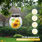 WONDER GARDEN Solar Lanterns Outdoor Waterproof 3 Pack Hanging Solar Lights - Image 3