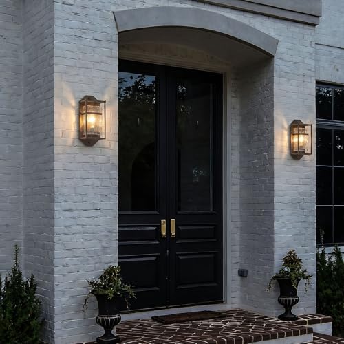 Brown Outdoor Wall Sconce,Waterproof Exterior Lighting Fixture - Image 2
