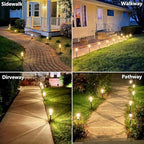 Solar Pathway Lights Outdoor Waterproof Landscape Lighting 4 Pack - Image 4