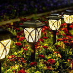 GIGALUMI 8 Pack Solar Lights Outdoor Waterproof, LED Solar Garden Lights by GIGALUMI