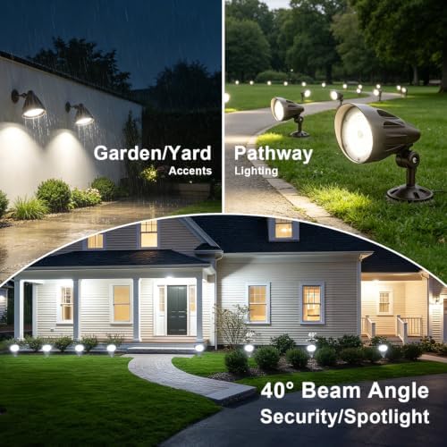 LED Bullet Spotlight Flood Light 30W/40W/50W Selectable Landscape Spotlight - Image 7