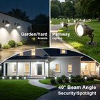LED Bullet Spotlight Flood Light 30W/40W/50W Selectable Landscape Spotlight - Image 7