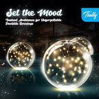 TIALLY Fairy Floating Pool Lights Solar Powered - Warm White Balls (4 Pack) - Image 2