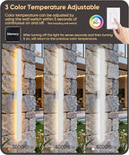 Aipsun 47.2" LED Outdoor Wall Light, Modern White Exterior Lighting Fixture - Image 4