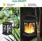 Solar Lanterns Outdoor Waterproof, Hanging Solar Lights 2 Pack - Image 4