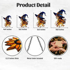 Cute Gentle Witch Acrylic Suncatcher - Image 2
