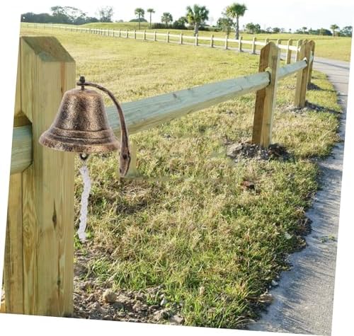 Vintage Cast Iron Wall-Mounted Doorbell Charming Dinner Bell for Indoor and Outdoor Use Rustic Iron Design for Cafes Homes Gardens and Churches - Image 5