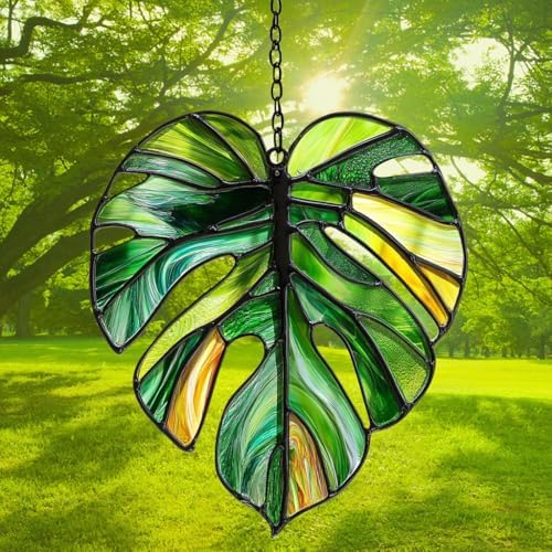 Monstera Leaf Acrylic Suncatcher - Image 3