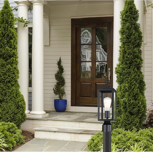 WISBEAM Outdoor Post Light, Pole Lantern, E26 Base 60W Max, Metal Housing Plus Glass, ETL Qualified, Bulbs not Included - Image 6