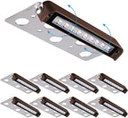 LEONLITE 8-Pack 7 Inch LED Hardscape Lighting, 2700K Soft White by LEONLITE