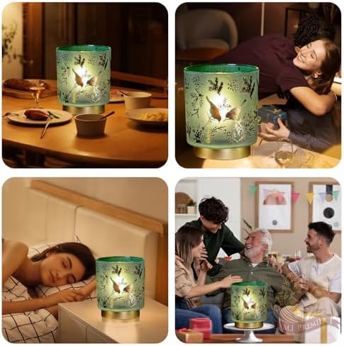 MJ PREMIER Battery Operated Lamps Cordless, Bird Lamp for Home Decor, Green - Image 5