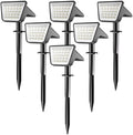 Line Blaster Solar Spot Lights Outdoor Waterproof, Solar Powered Landscape Pathway Lights, Dusk to Dawn Solar Spotlights for Garden, Yard, Lawn, Walkway, Driveway (6, Upgrade Version) by Unknown
