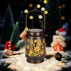 2 PCS Outdoor Lanterns Solar Powered Waterproof Decorative Hanging, Solar Power Lanterns for Outside, Christmas Gifts for Women, Flower Decor for Garden Lawn Backyard Front Porch - Image 5