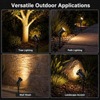 5W Ground Stake Spotlight, Adjustable Outdoor Landscape Lighting - Image 4