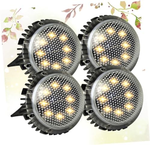 OSALADI 4 Pack LED Solar Ground Lamp for Outdoor Garden Path Lighting - Image 6