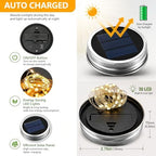 Solar Mason Jar Lid Lights Outdoor 12 Pack, Multicolor Garden Fairy Lights - Image 3
