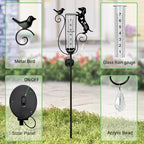 Solar Rain Gauge Outdoor Decorative for Yard,Dachshund Gifts for Women - Image 5