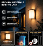 Outdoor Wall Light Sconce 8 Inch, IP66 Waterproof, 1920LM Brightness, 3CCT - Image 2
