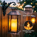 2 Pack 14'' Outdoor Solar Lanterns, Large Solar Lanterns Outdoor Waterproof - Image 4