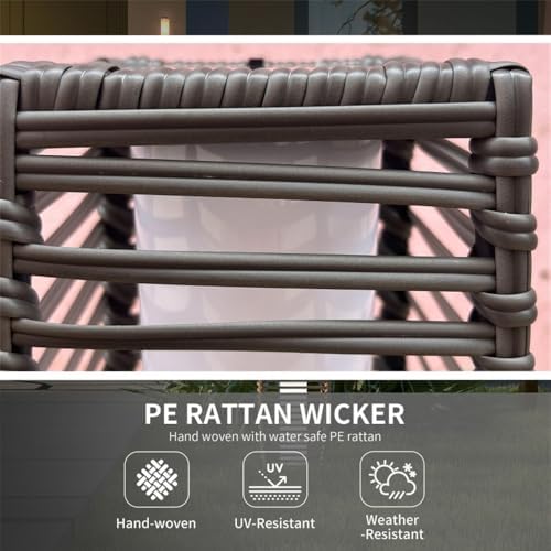 Chliste Outdoor Floor Lamp Solar Powered Lantern Waterproof Wicker Deck Lights for Garden Porch Decor Patio Driveway Deck - Image 3