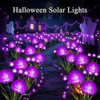 Solar Lights Outdoor Waterproof, 2 Pack Purple Solar Firefly Swaying Lights with Flowers, Flower Light Garden Decor for Outside Yard Patio Halloween for Women Grandma - Image 5