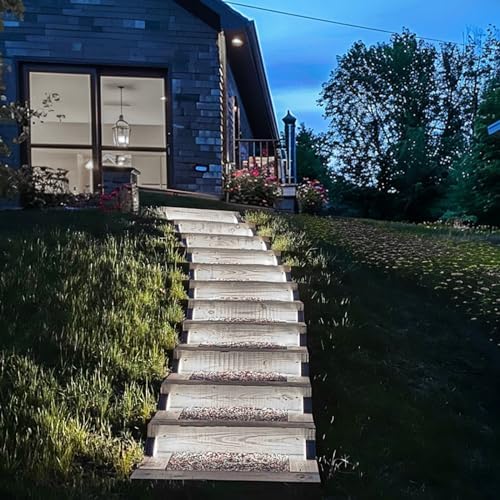 JOFIOS Solar Step Lights for Outside, 24-Pack Waterproof IP67 Deck Lights for Staircase, Patio, Front Step (Cool White) - Image 6