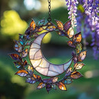 Cresent Moon Witch Halloween Acrylic Suncatcher by AVAGAN
