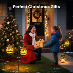 4 Pack Solar Lanterns Outdoor Waterproof, Hanging Hummingbird Flickering Flame Light Garden Decor Hanging Lights Decorative for Outside - Image 7