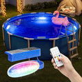 Solar Pool Lights for Above Ground Pools,IP68 Pool Solar Lights 4 Pack Blue by APONUO
