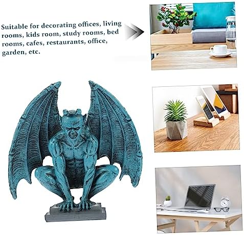 Halloween Gothic Devil Gargoyle Resin Statue for Lawn Office Decor - Image 5