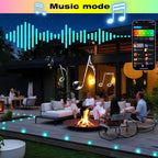 FVTLED LED Deck Lights Kit, 30pcs Φ1.22 WiFi Smart Phone Control Low Voltage Recessed RGBW Deck Lighting Waterproof Outdoor Yard Path Stair Decor, Black - Image 6