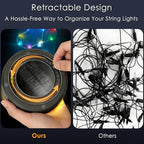 4 in 1 Solar Camping String Lights, 5200mAh 33FT RGB Fairy String Light, Waterproof Hanging String Lights with 9 Lighting Modes, USB-C Rechargeable Tent Lantern, Camping Essentials - Image 5