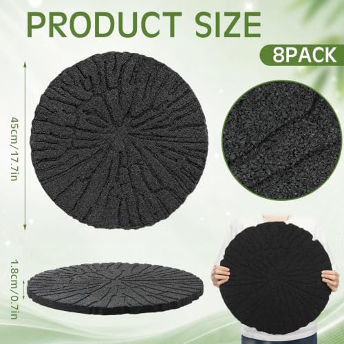 Nuanchu Lines 8 Pack Rubber Stepping Stones 17" - Image 2