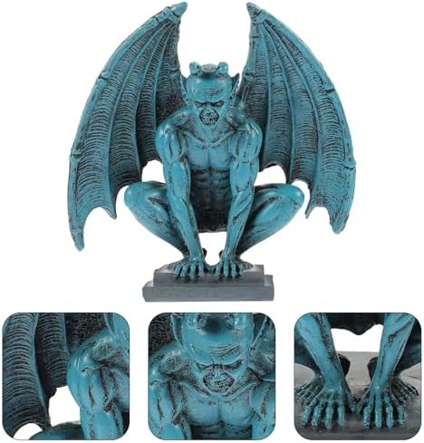 Gothic Gargoyle Garden Statue Decor, Resin Ornament for Halloween Season - Image 7