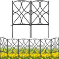 AMAGABELI GARDEN & HOME 10 Panels 24in(H)×10ft(L) Decorative Garden Fences and Borders for Dogs Rustproof Metal No Dig Fence Panels Garden Edging Border for Animal Barrier Flower Beds Yard Patio by AMAGABELI+GARDEN+%26+HOME