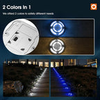 addlon 12 Pack Solar Driveway Dock Lights, 2 Color Modes, IP67 Waterproof - Image 2