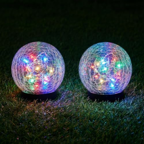 Solar Garden Lights, IP44 Waterproof (Colorful, 2-Pack) - Image 2