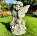 12.8" Flower Fairy Garden Statue, Lovely Outdoor Angel Figurine by Unknown