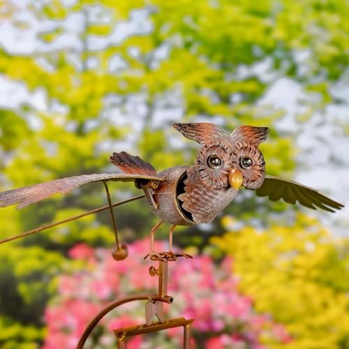 Zaer Ltd. Metal Rocking Bird Garden Stakes, 53 Inch Tall, Colorful Hand-Painted Birds, Spring Motion (Set of 6) - Image 5