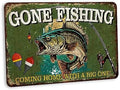 Fishing Décor Gone Fishing Sign Fishing Signs For Home Lodge Décor Fish Décor Gifts For Men Fishing Poster Funny Signs Rustic Fishing Decor 108122001110 by ChicoCreekSigns