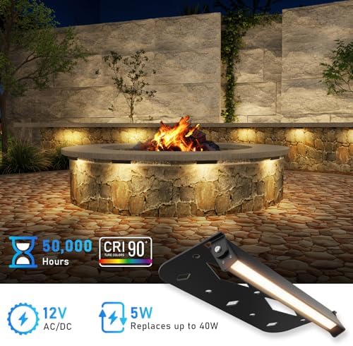 Teekuv 8 Pack 7 Inch LED Retaining Wall Lights, 5W, Soft White 2700K - Image 3