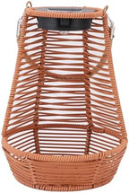 MAVIS LAVEN Garden Solar Light, Rattan Weave with Solar Lantern, Weatherproof and Efficient, Ideal for Outdoor Terraces and Balconies (Brown) - Image 6